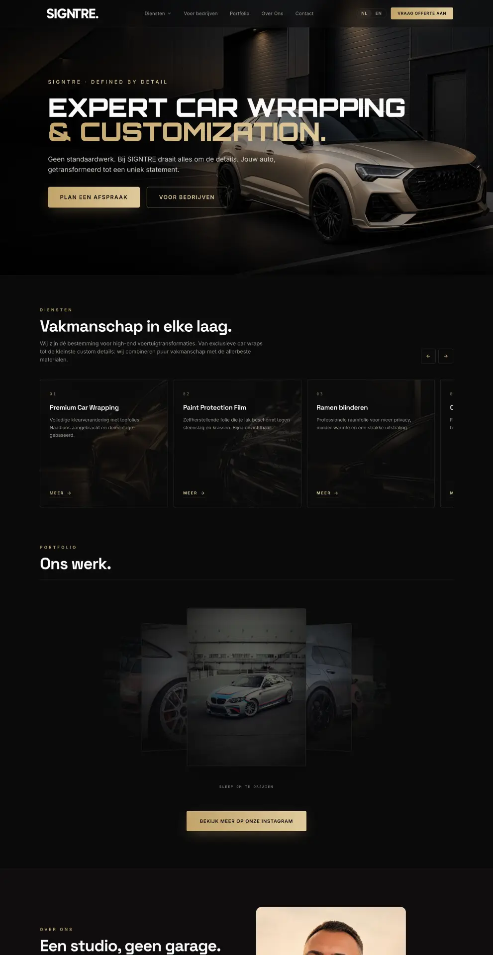 SIGNTRE. website preview