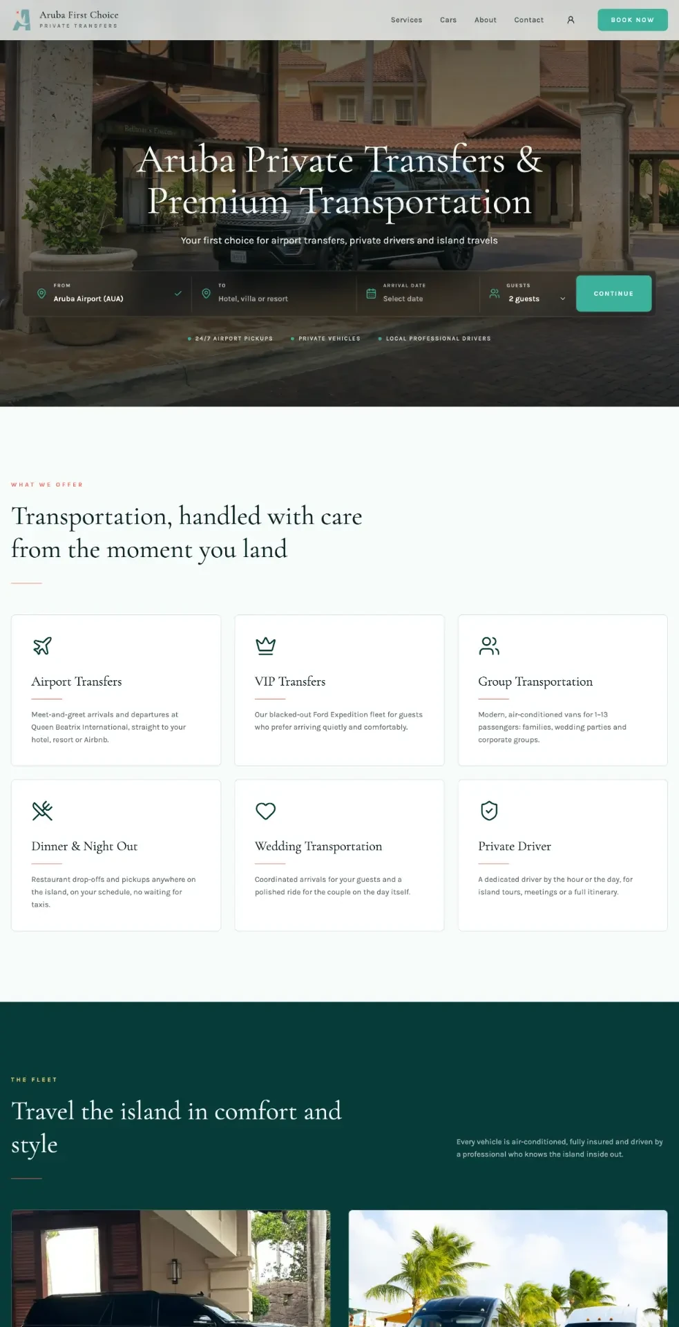 Aruba First Choice website preview
