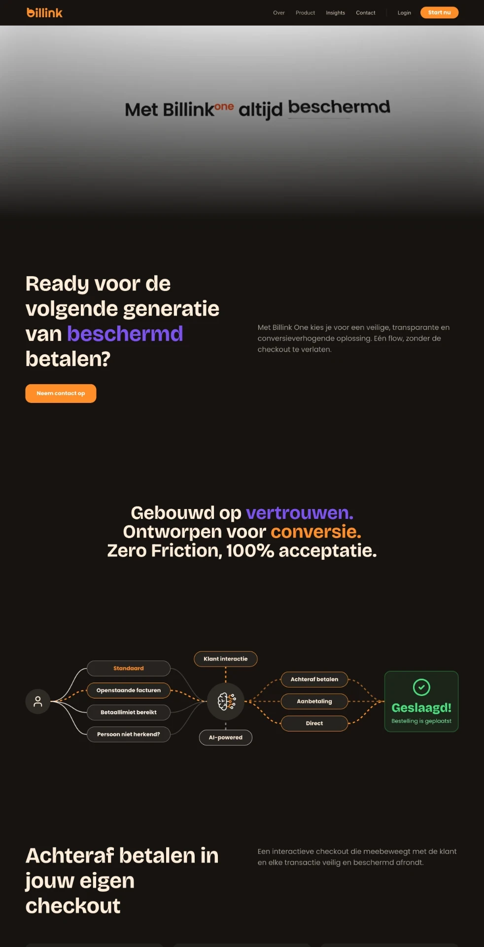 Billink One website preview